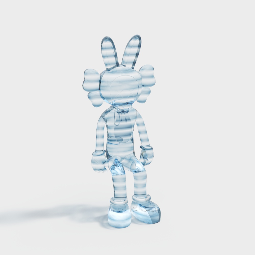 Crystal Rabbit 3D model with Unique Design