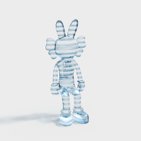 Crystal Rabbit 3D model with Unique Design