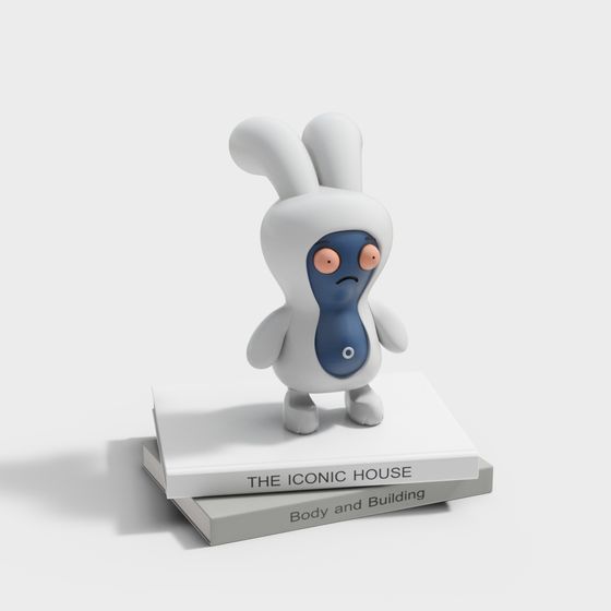 Mr. Rabbit Low Poly 3D model