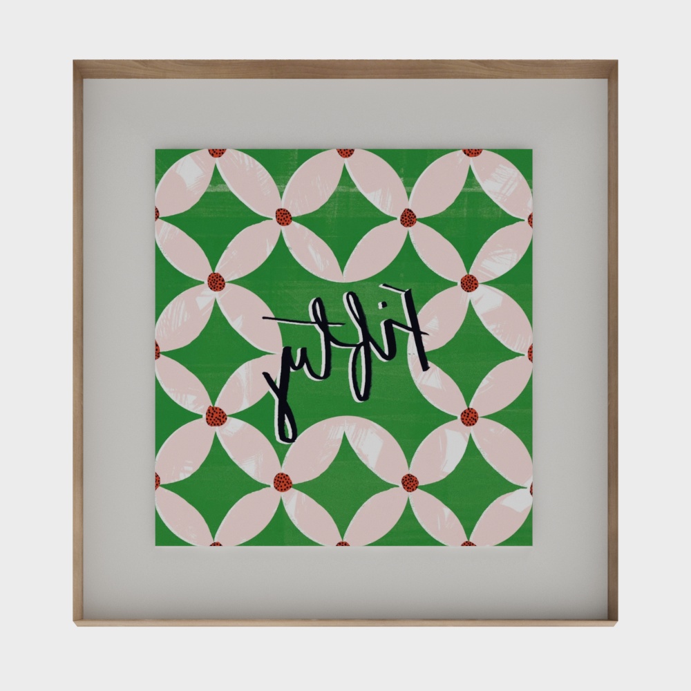 Floral Harmony 3D Model – Low-Poly Floral Design