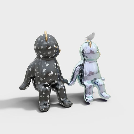 Unique Low-Poly 3D Character Models for Fantasy Designs