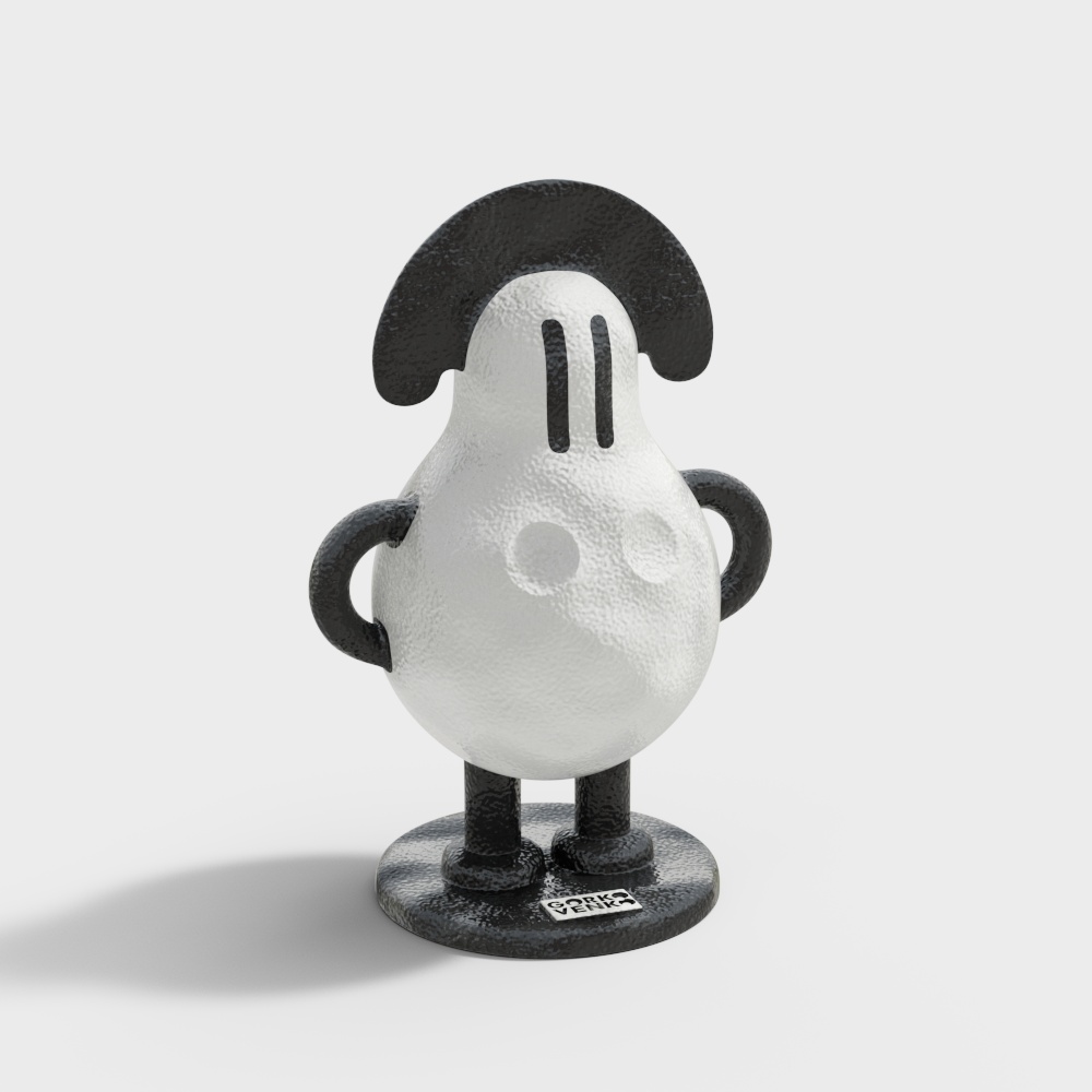 Porky Low Poly 3D Model