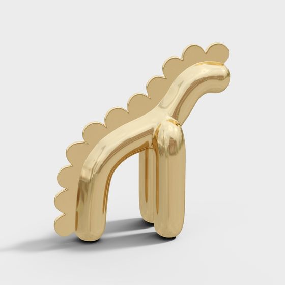 Golden Dragon 3D Model – Stunning Low-Poly Design