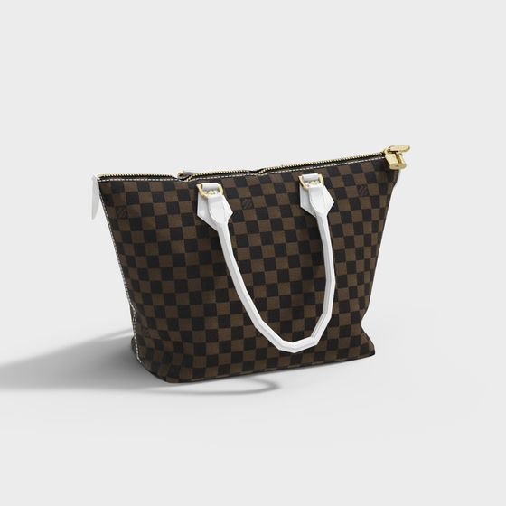 Checkerboard Tote 3D model
