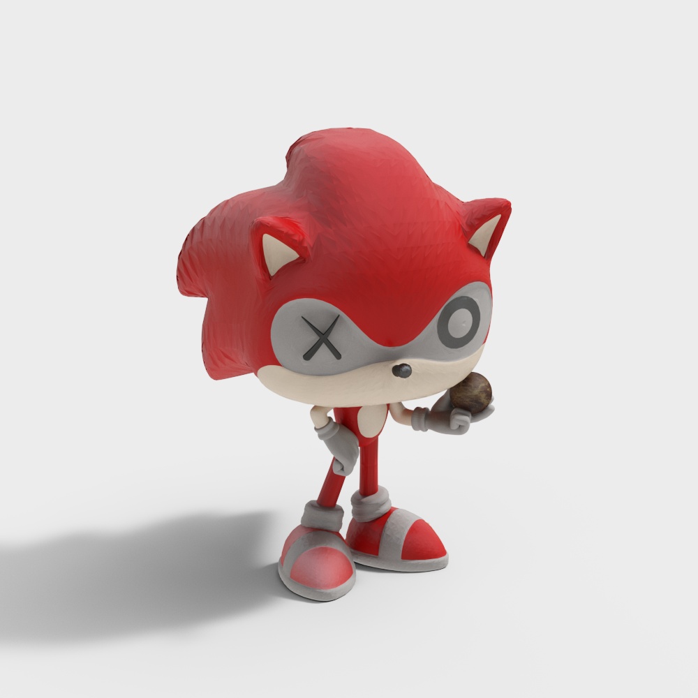 Vibrant Red Fox 3D Model - Sonic the Hedgehog