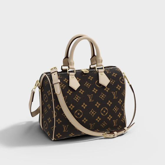 Monogram Handbag 3D model for Stylish Designs