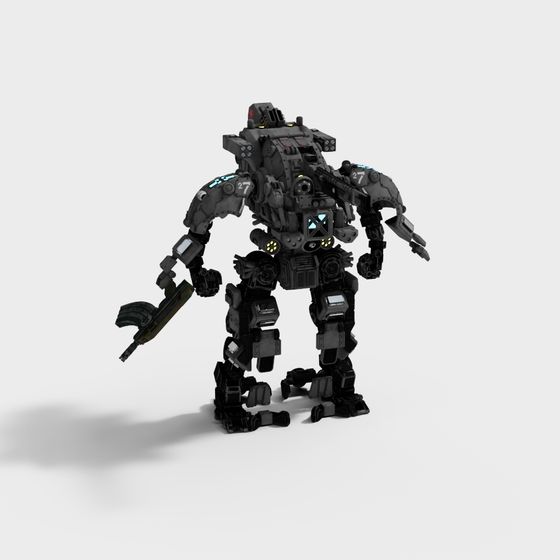 Mechanical Behemoth 3D model for Futuristic Designs