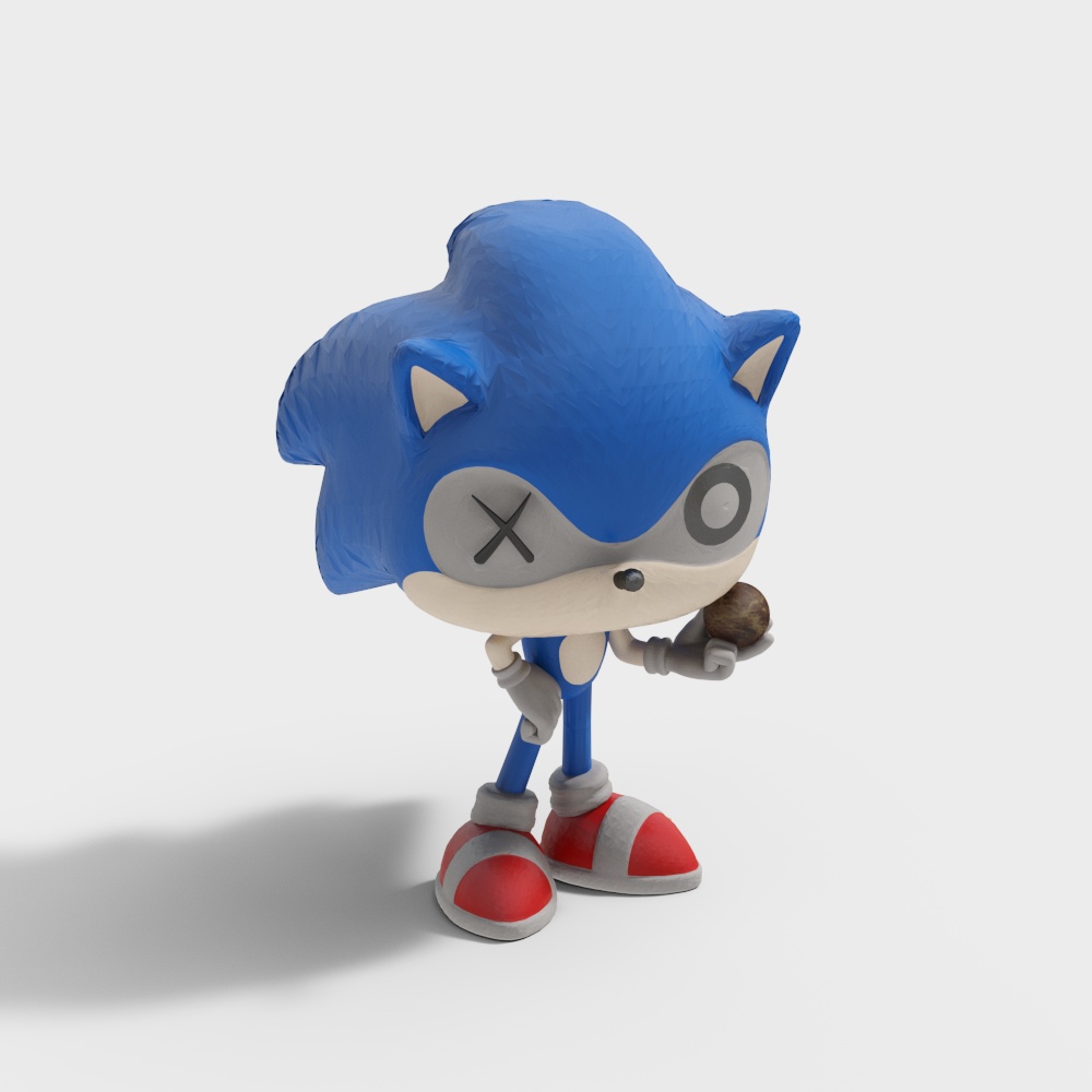 Dynamic Sonic the Hedgehog 3D model
