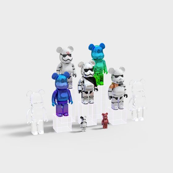 Futuristic Bear Squad 3D model