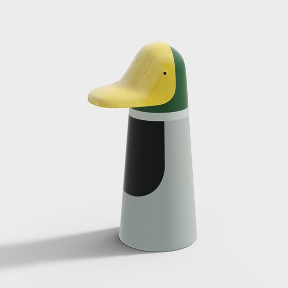 Unique Duck Figurine 3D Model