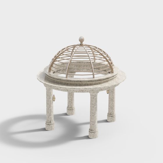 Elegant Garden Gazebo 3D model