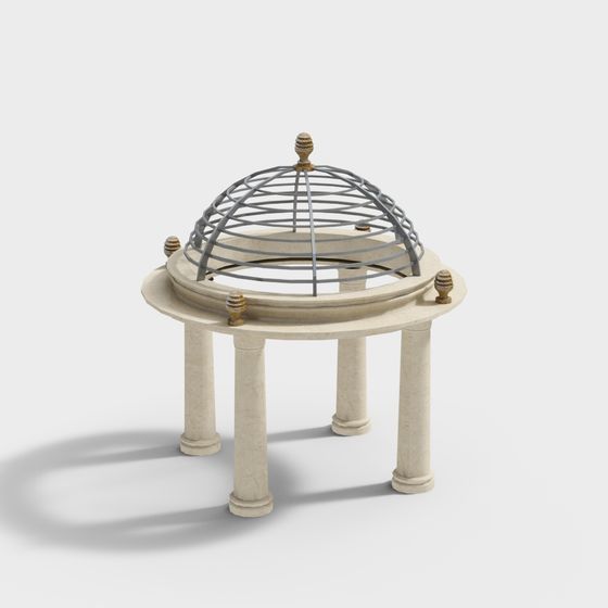 Classical Dome Pavilion 3D model