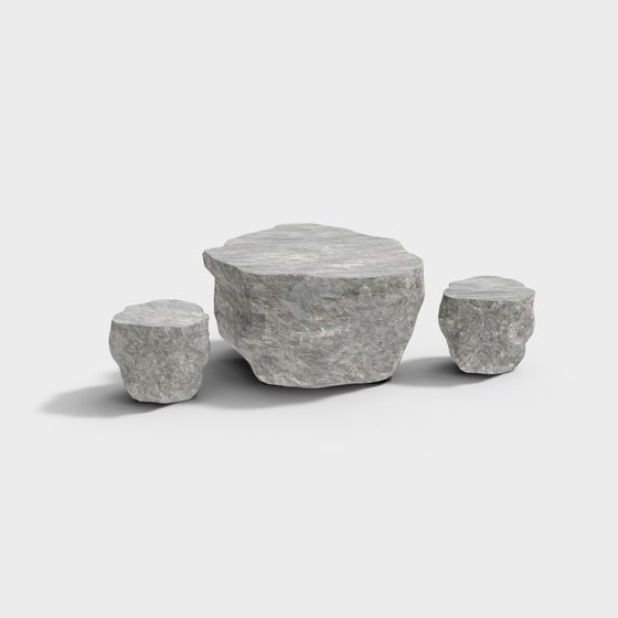 Sillas y mesas de piedra para el patio modernas