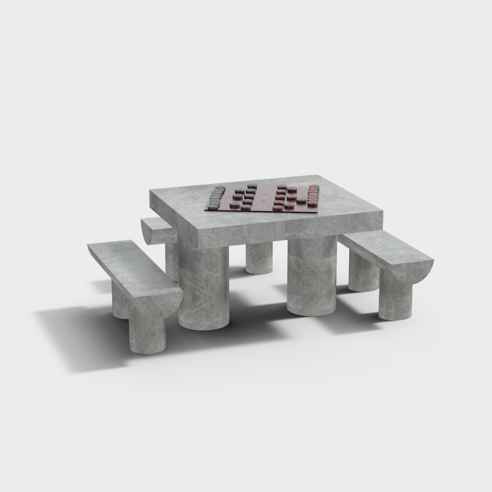 Ghế và bàn đá mới cho quảng trường