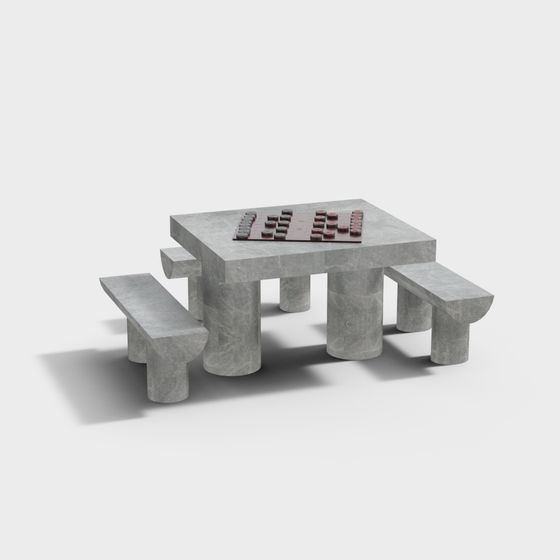 Ghế và bàn đá mới cho quảng trường