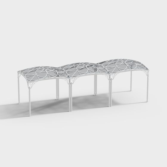 Elegant Garden Pavilion 3D model