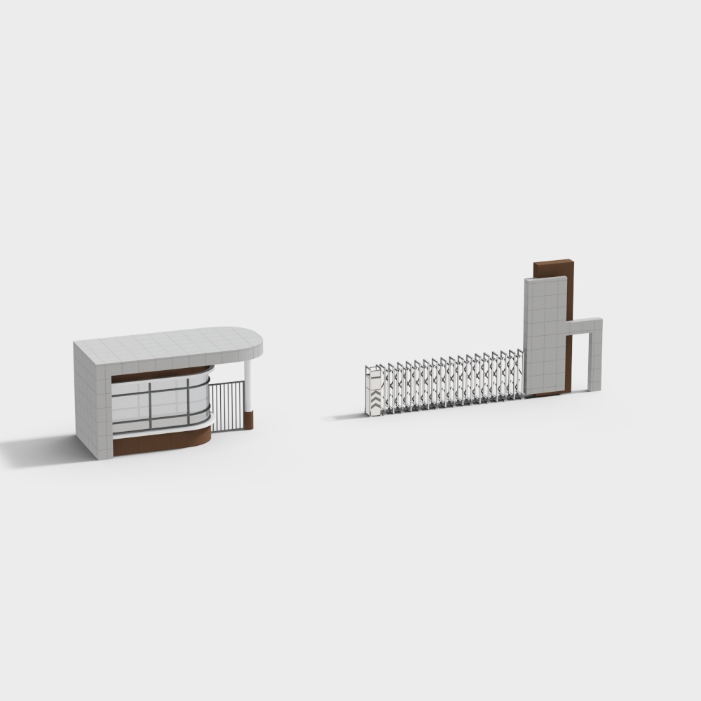 Unique Low-Polygon 3D Model for Modern Urban Designs