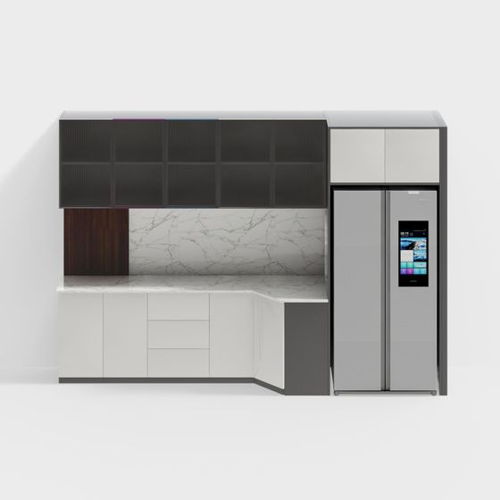 Urban Kitchen 3D model for Modern Living