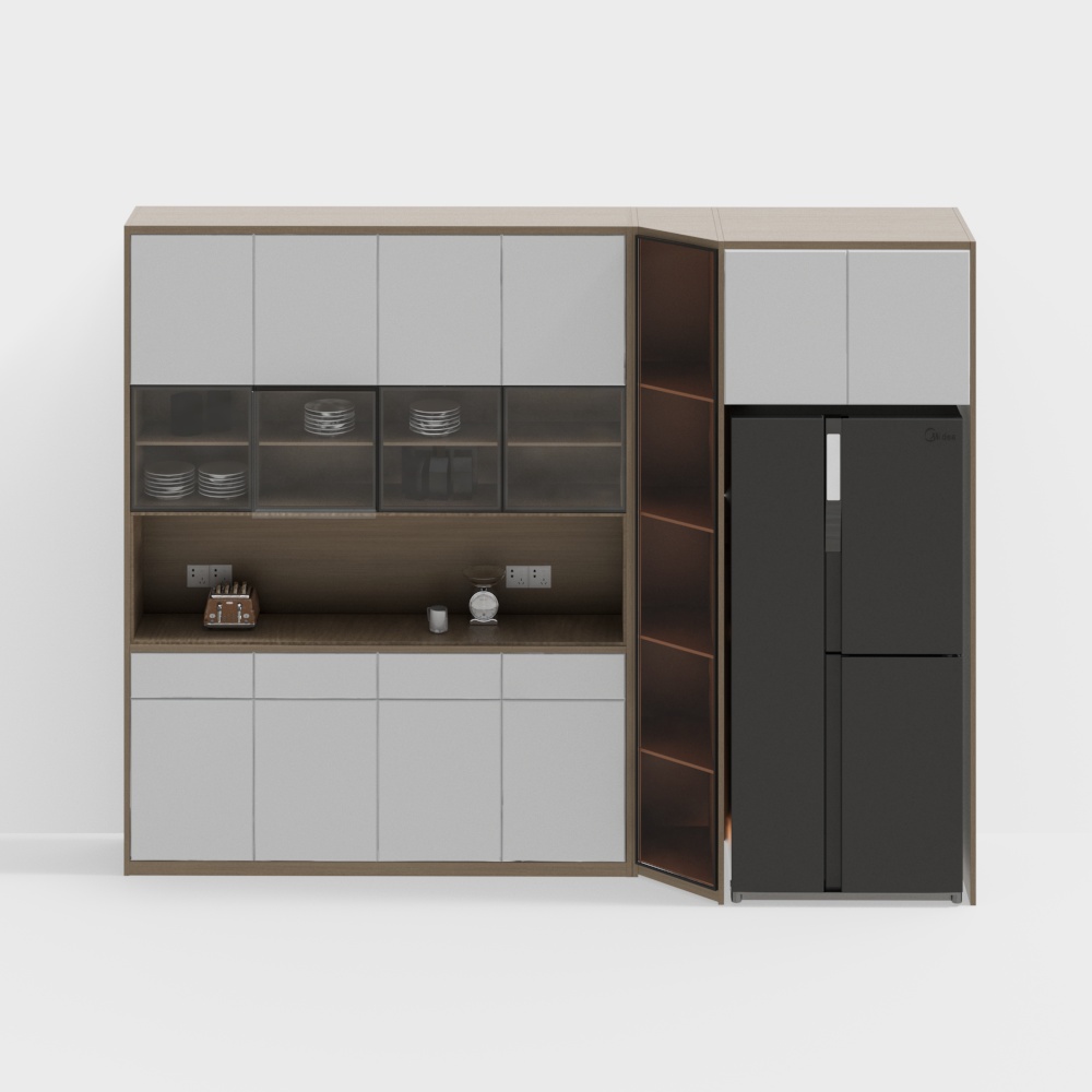 Wine cabinet diagonal cabinet