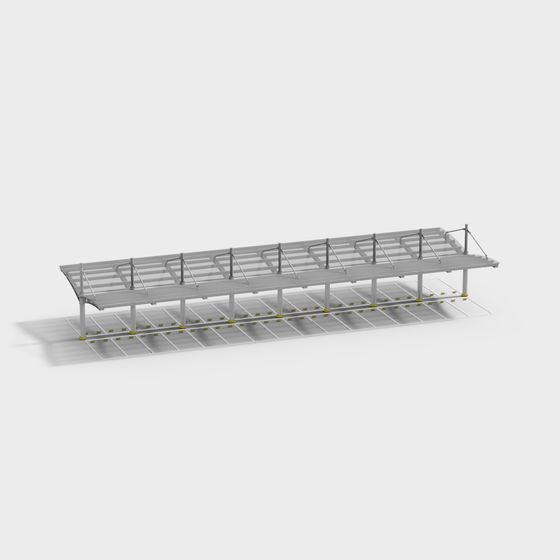 Urban Pedestrian Bridge 3D model