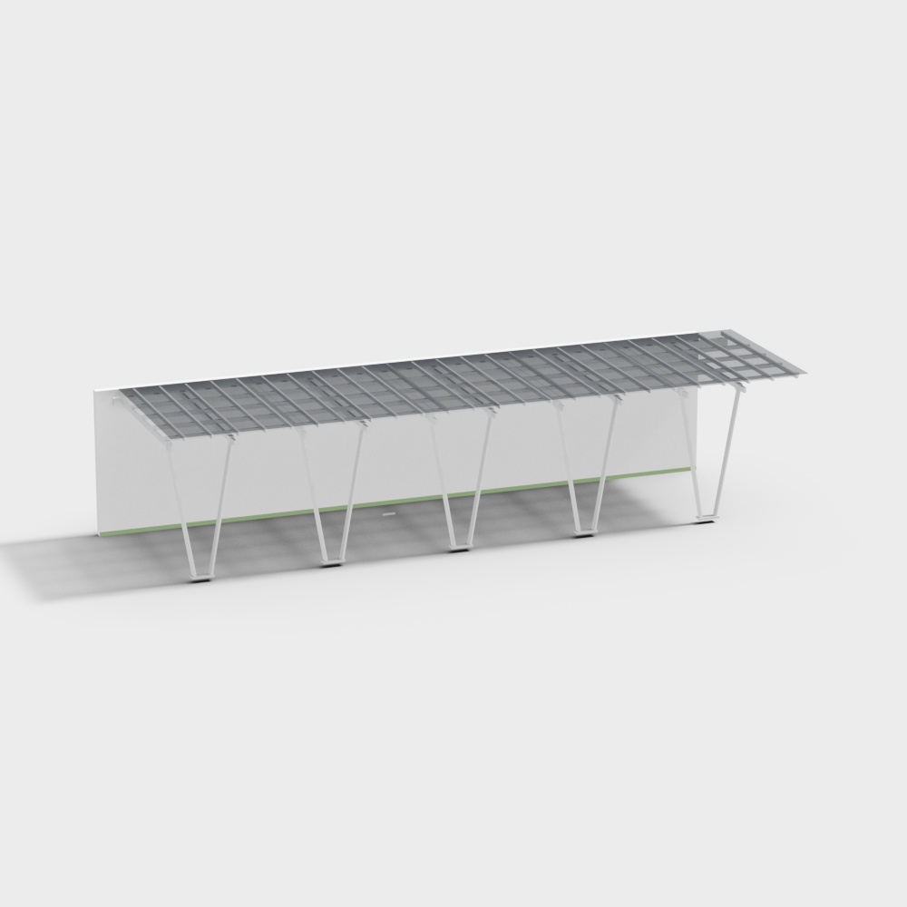 Aparcamiento con techo de cristal impermeable para exteriores