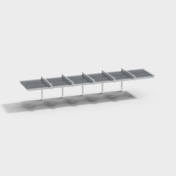 City Wings Futuristic Bridge 3D model