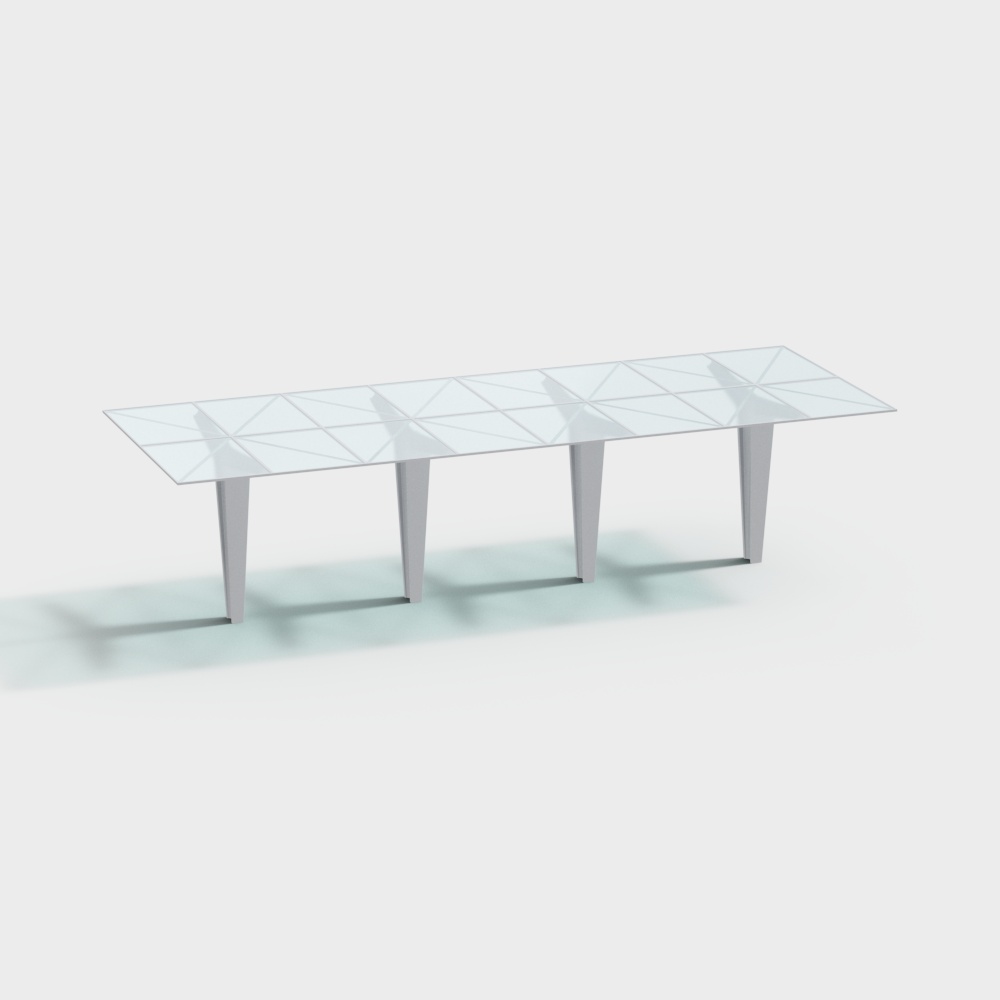 Square simple glass roof carport