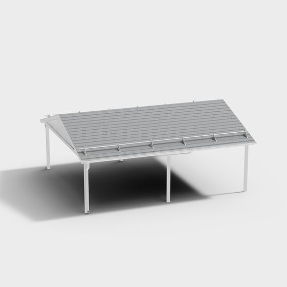 Modern Low-Poly Garage 3D model