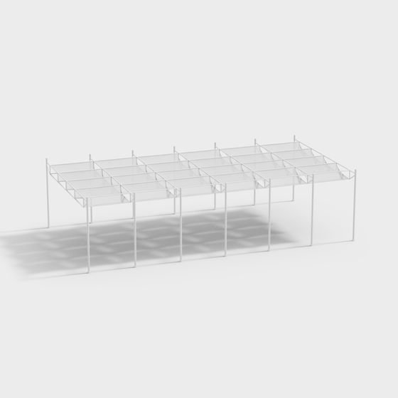 Transparent Grid Canopy 3D model