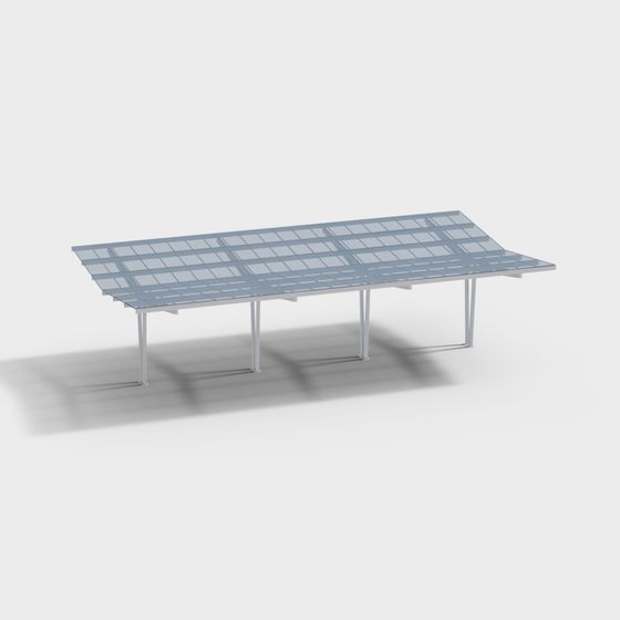 Solar Panel Array 3D model