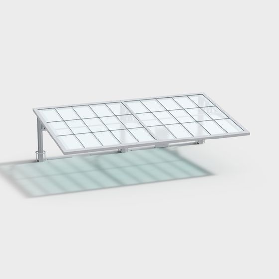 Transparent Glass Skylight 3D model