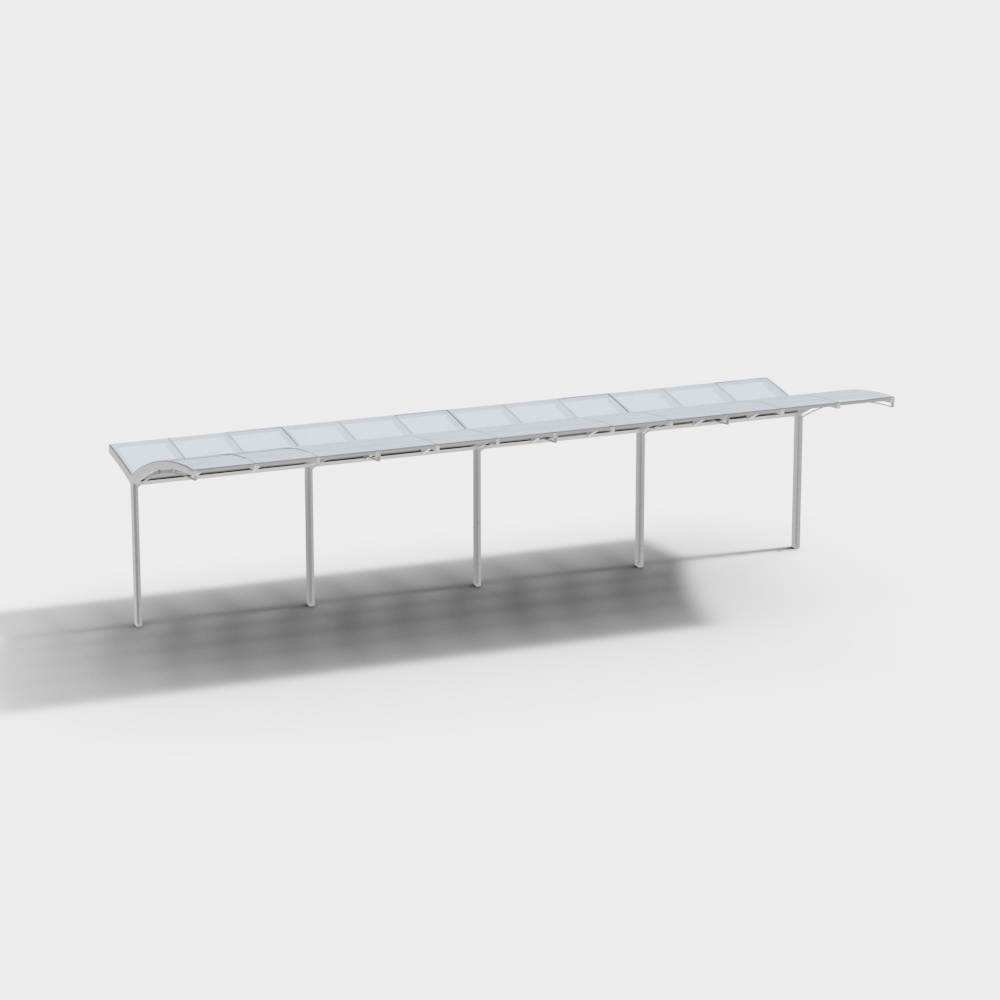 Urban Arcade 3D Model - Low Poly Design