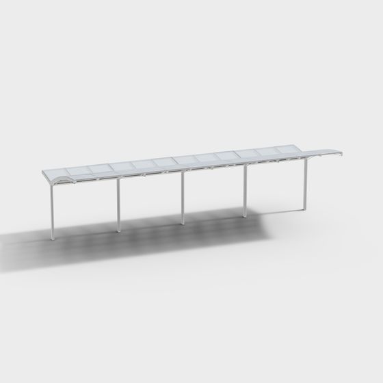 Urban Arcade 3D Model - Low Poly Design