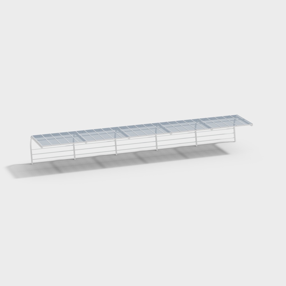 Bike glass roof carport