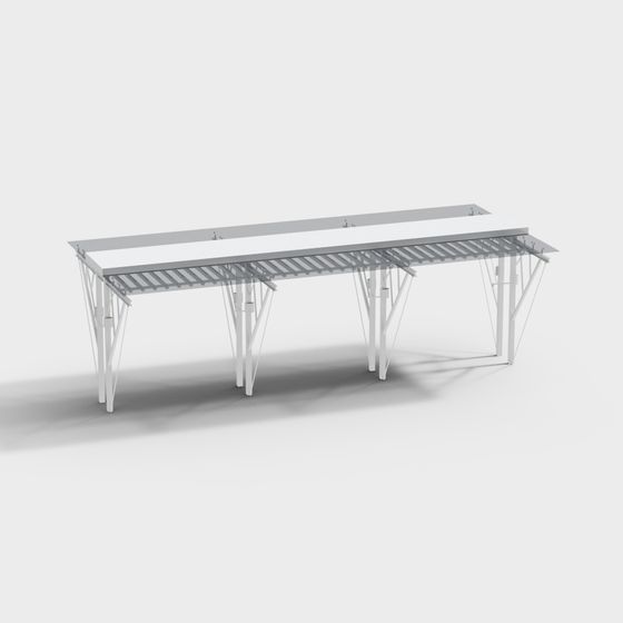 Urban Oasis Pergola 3D model for Modern Spaces