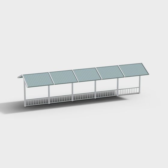 Urban Bus Stop 3D model