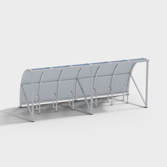 Stylish Bicycle Shelter 3D model