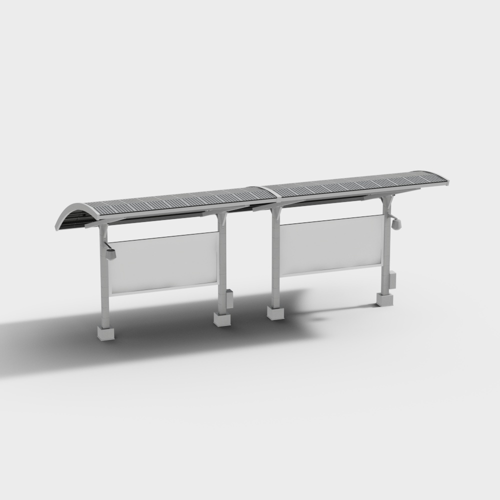 Community advertising space carport