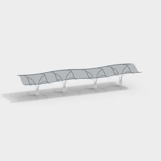 Urban Light Arc Bridge 3D model for Creative Spaces