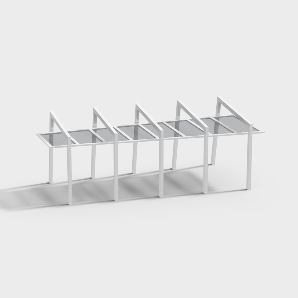 Cochera de techo de vidrio abierto en centro comercial