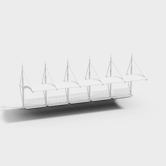 Futuristic Bridge 3D model