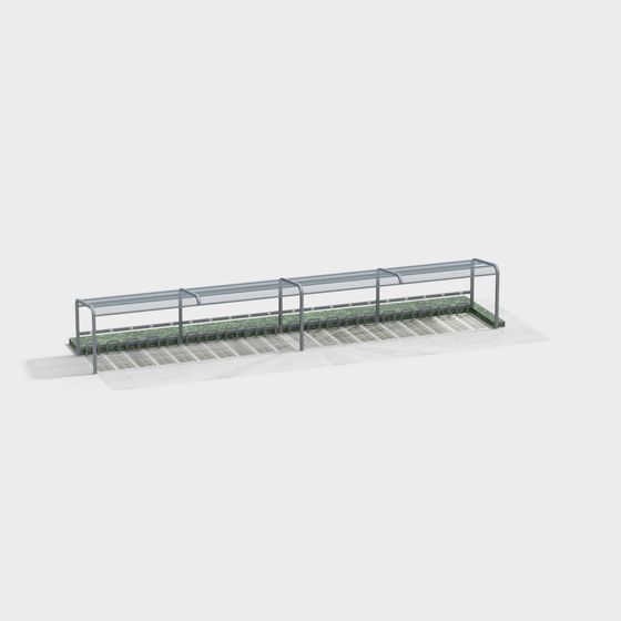Transparent Greenhouse 3D model