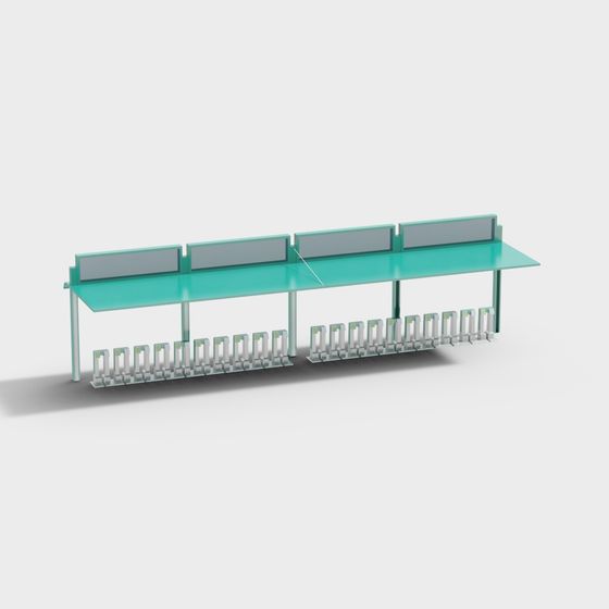 Urban Bus Stop 3D model for Creative Projects