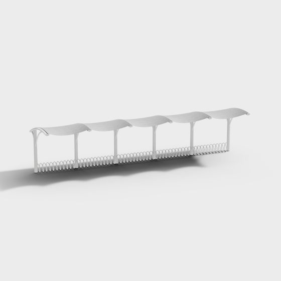 Spring Bench 3D Model for Modern Design