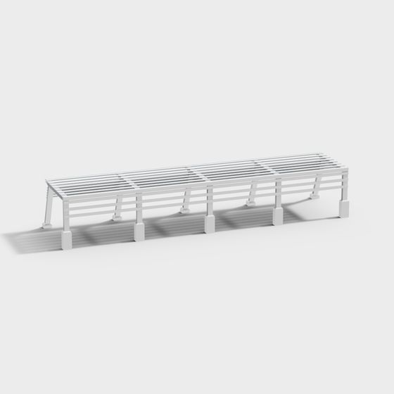 Modern Bench 3D model