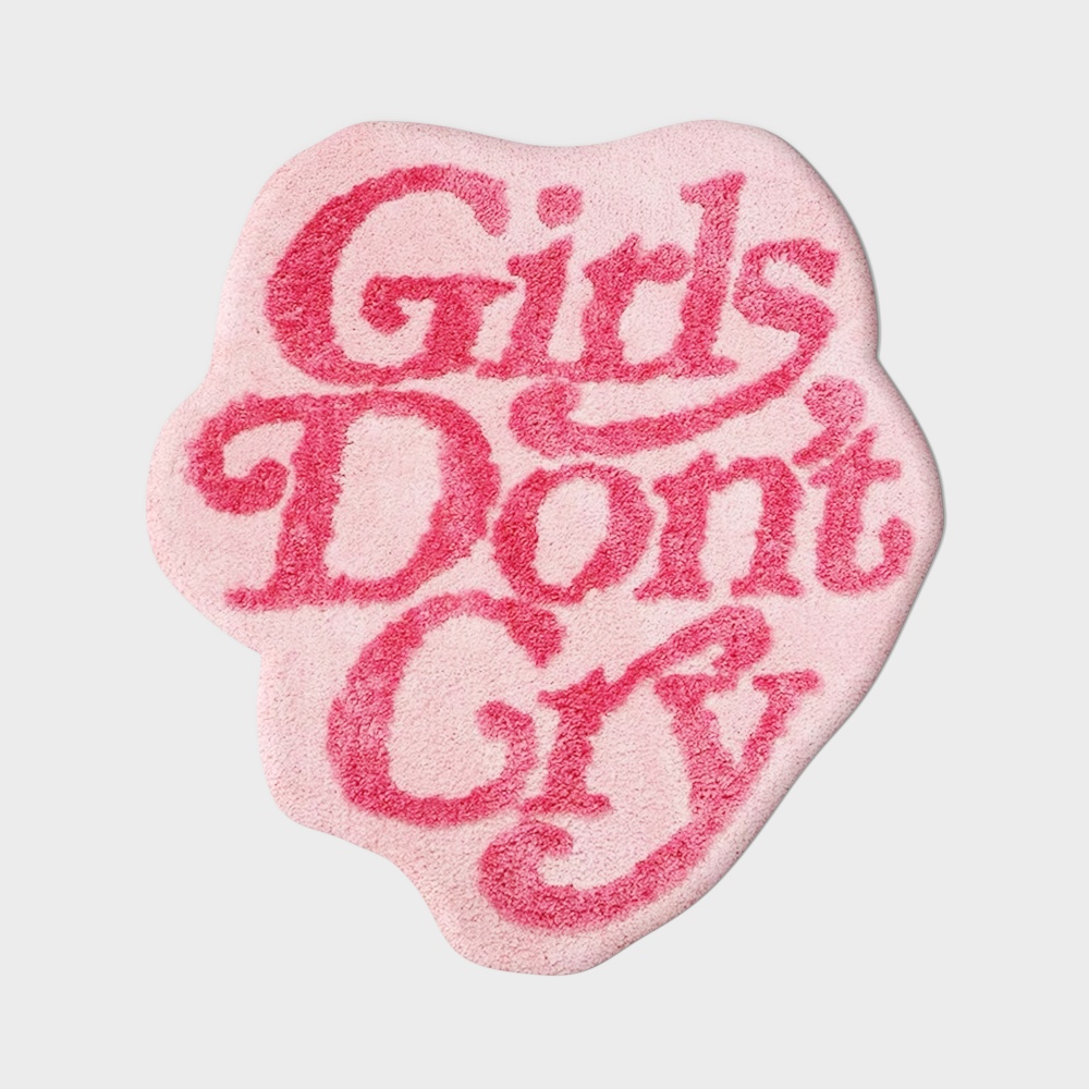 Girls Don't Cry Carpet 3D Model – Vibrant Typographic Design