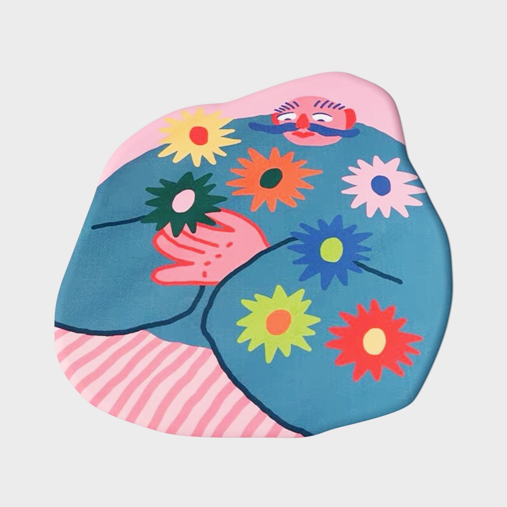 Embrace of Flowers 3D Model – Colorful Floral Design