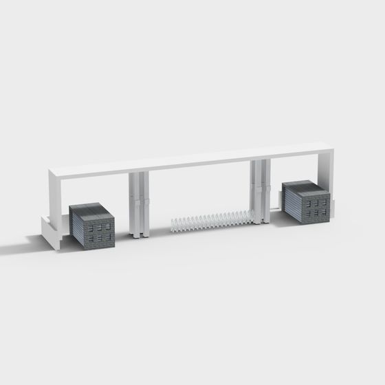 Urban Bridge 3D model