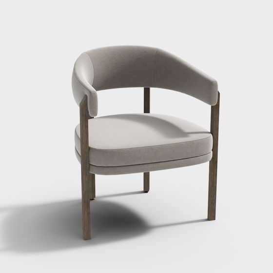 Cozy Curve Chair 3D model
