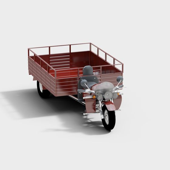 Cargo Trike 3D model - Futuristic Industrial Design